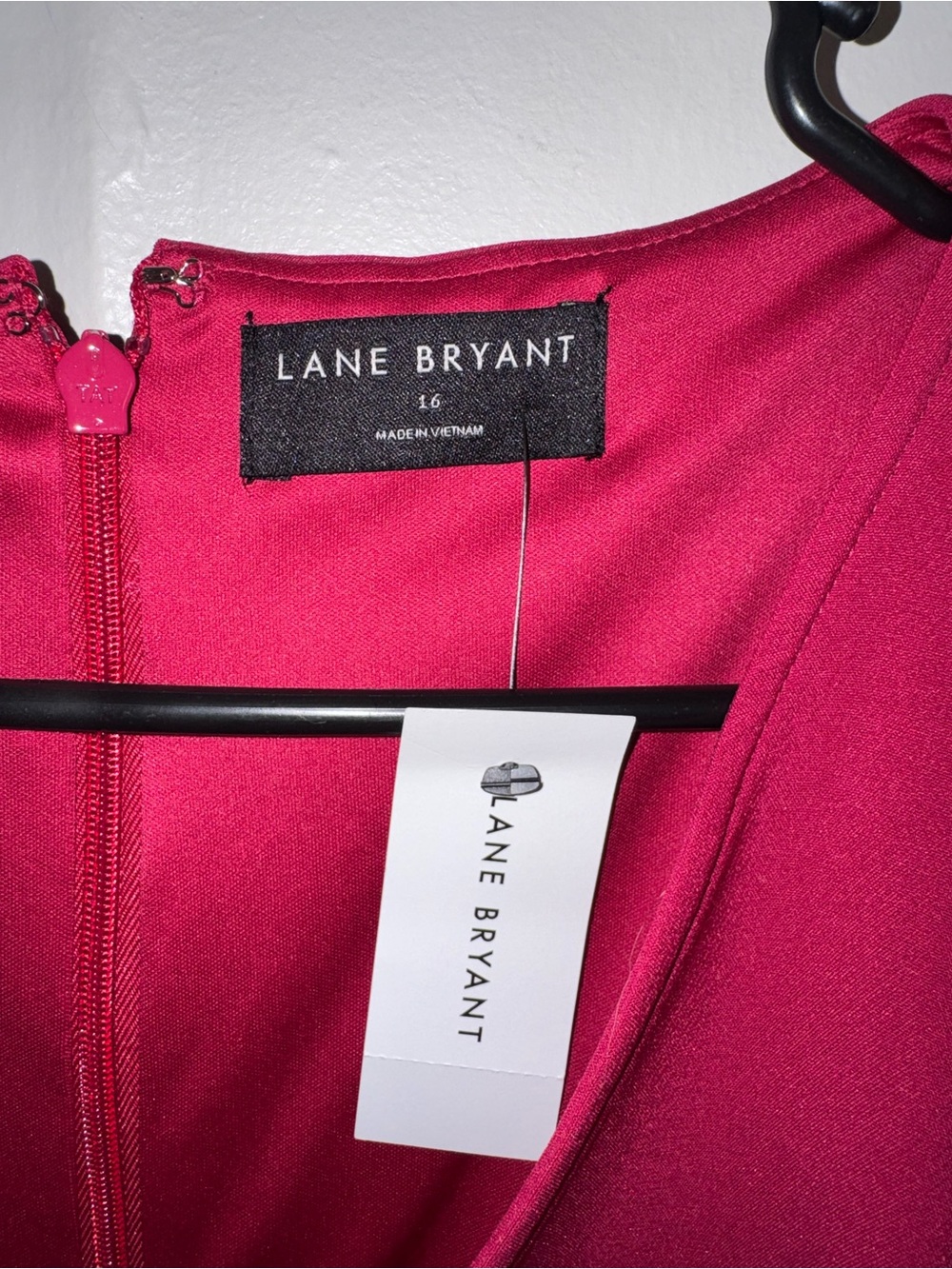 Lane Bryant Lena V-Neck Level-Hem Midi Dress Size 16 NEW - Picture 5 of 7